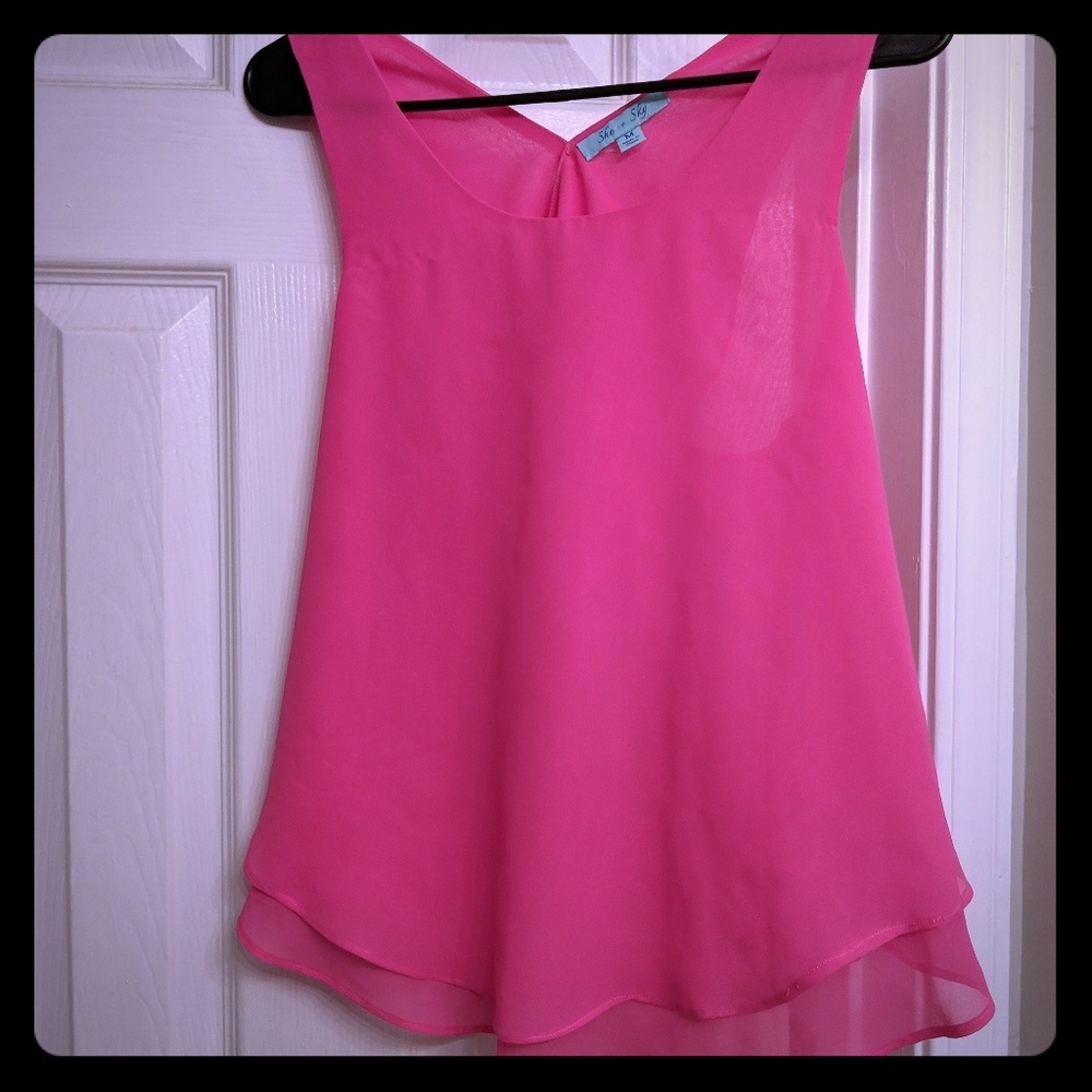 Hot pink top